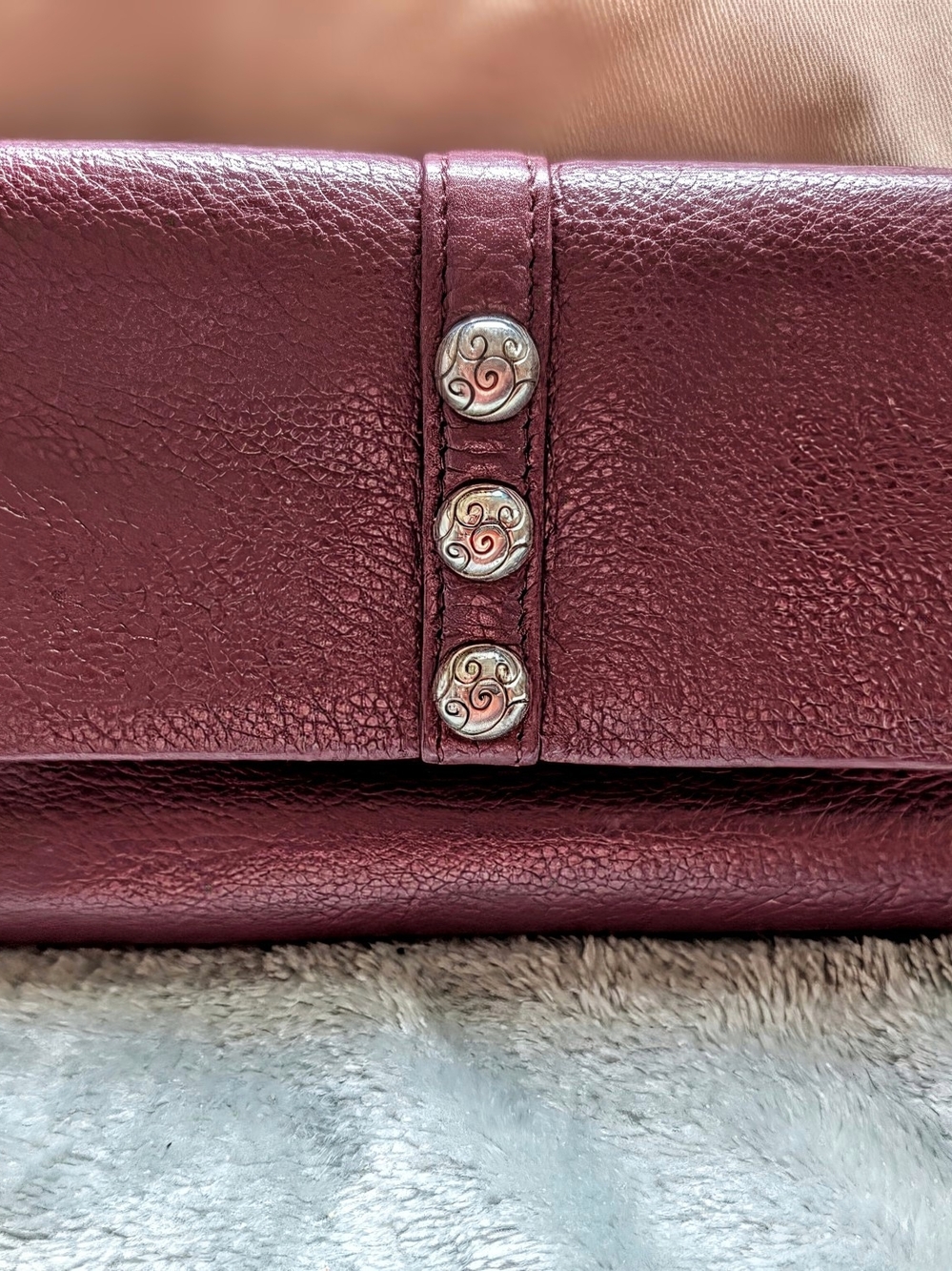 Brighton Nolita Shimmer Leather Fold Wallet